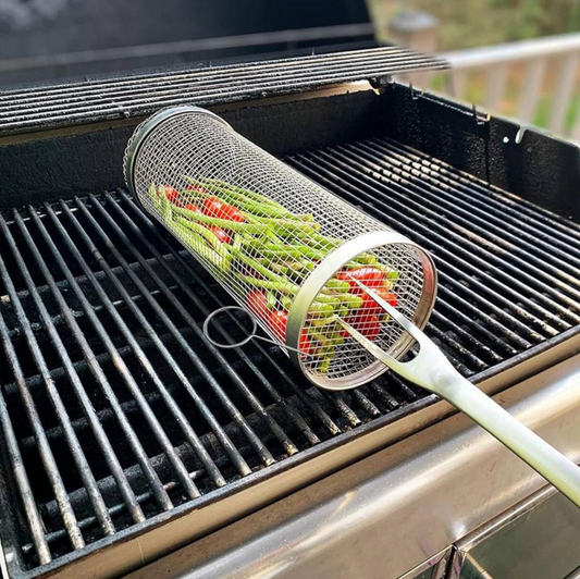 GrillBox - Barbeque Rolling Basket